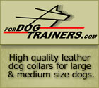 Trusted Direct Source of leather dog collars. High quality leather dog collars for large and medium size dogs.