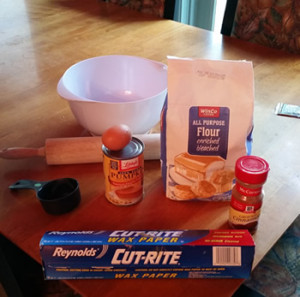 ingredients for Chelsy's pumpkin treats for dogs
